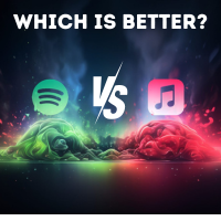 Spotify vs Apple Music (200 x 200 px)